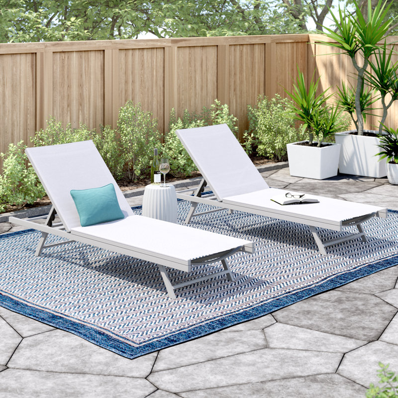Zipcode Design™ Reclining Sun Lounger Set & Reviews Wayfair